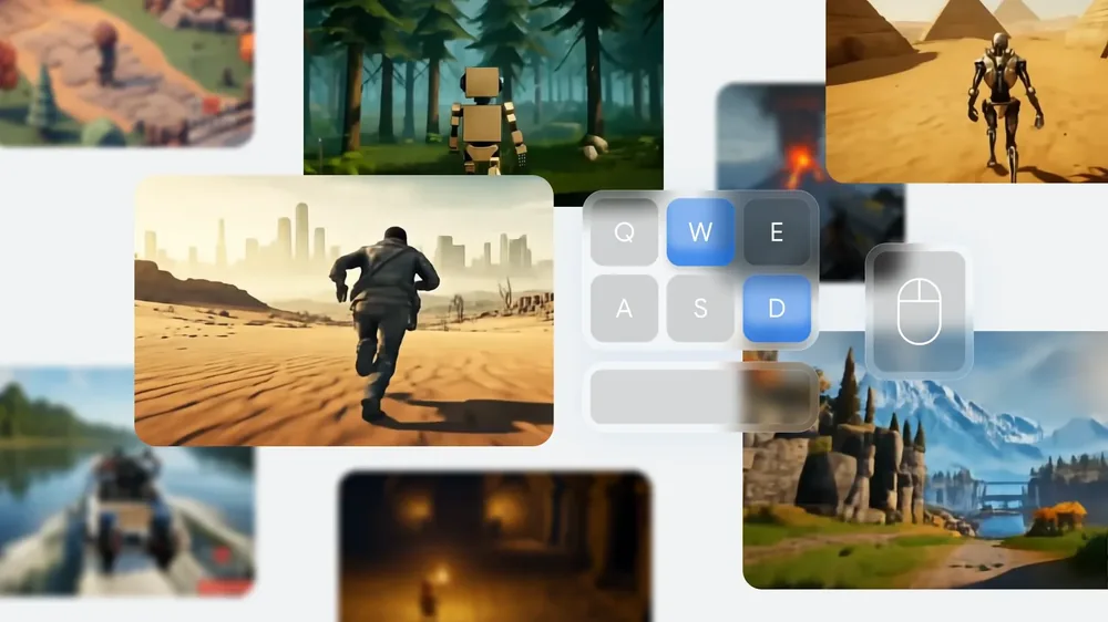 Genie 2 generated playable worlds